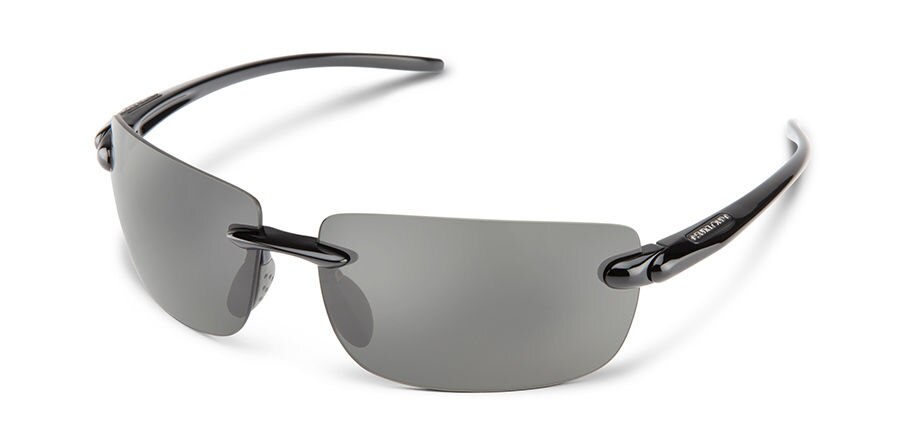 Suncloud Highride Sunglasses Polarized in Black with Grey